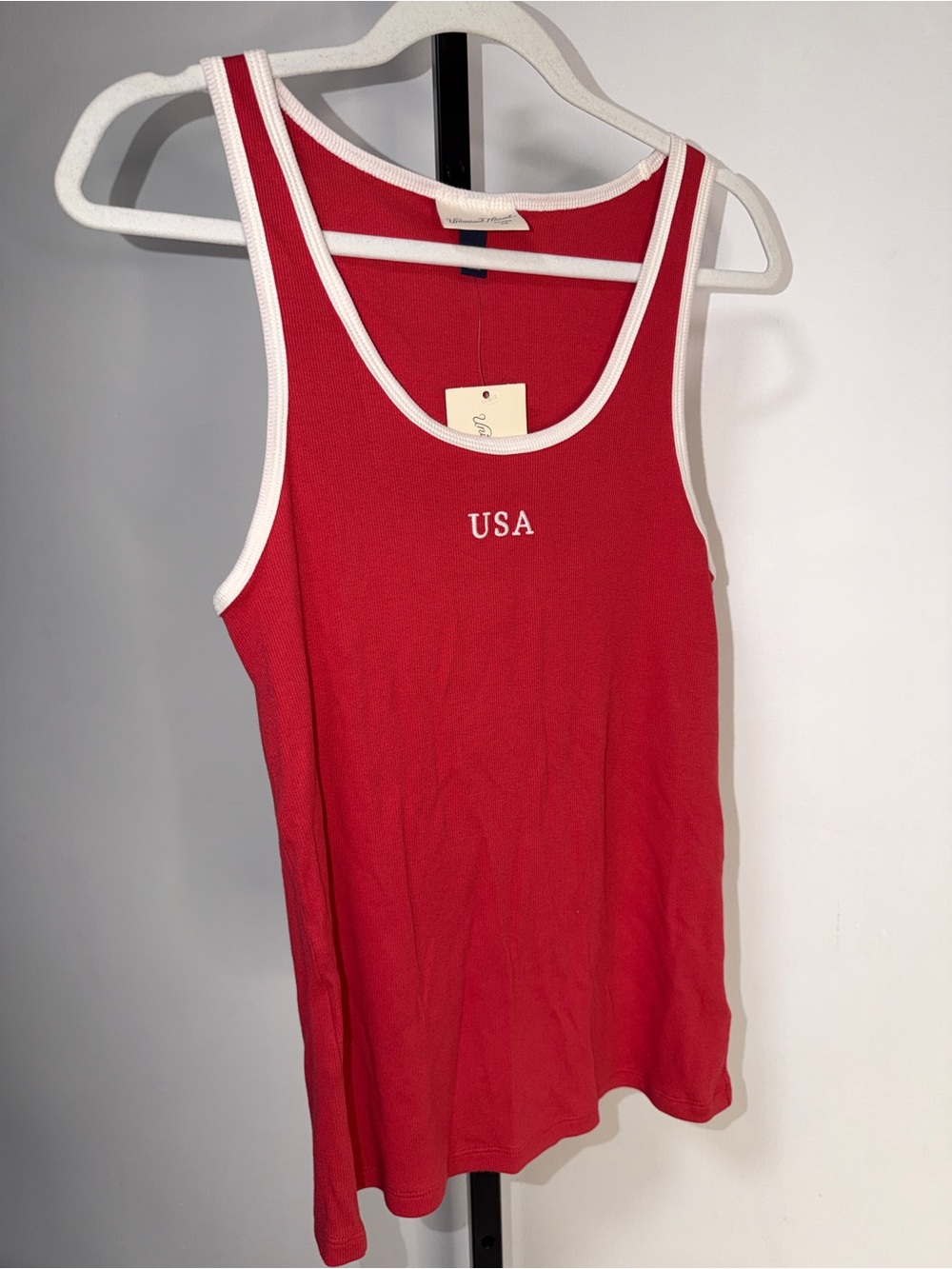 FREE w/ purchase! USA Ribbed Tank Top Women’s Large NWT Red Target